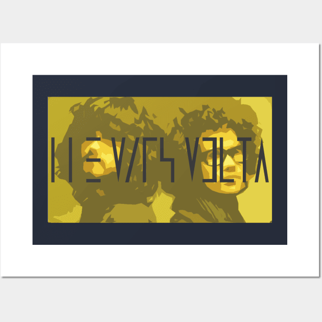 Yellow Cedric & Omar Wall Art by negative-space-designs